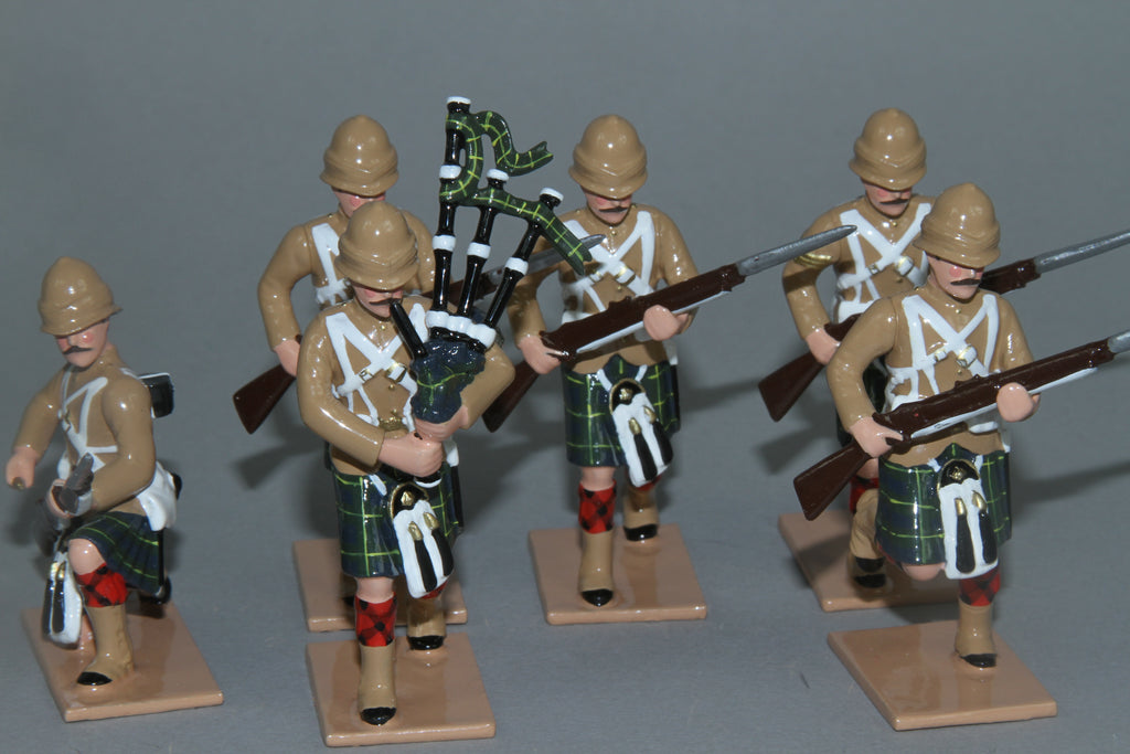 HR15C - 1st Battalion Gordon Highlanders with Khaki Tunics from Regal Toy Soldiers