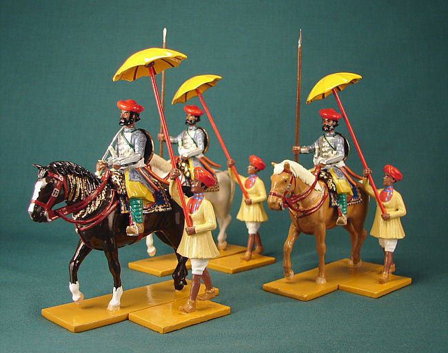 BG249 - Gwalior horsemen in uniform form Shiraji's times for the Delhi Durbar of 1903 from Beau Geste - Piers Christian Toy Soldiers
