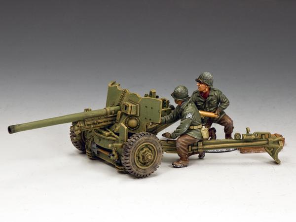 BBA083 - M1A1 57mm Anti-tank Gun. Battle of the Bulge American - Piers Christian Toy Soldiers