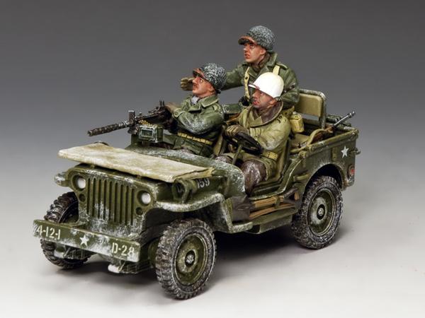 BBA084 - The Winter Jeep, Battle of the Bulge American - Piers Christian Toy Soldiers