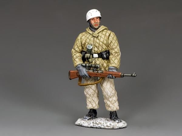 BBG107 - Fallschirmjager Sniper, Battle of the Bulge German - Piers Christian Toy Soldiers - 1